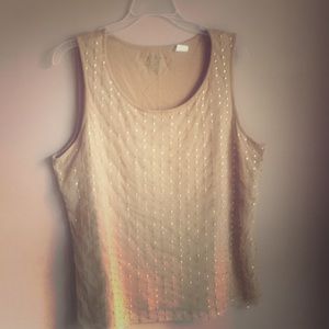 Chico’s Gold Sequined Camisole